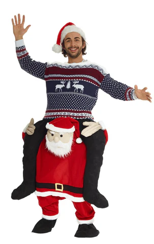 Piggyback santa costume